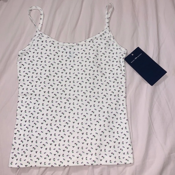 Brandy Melville Floral Eyelet Tank - Picture 1 of 3